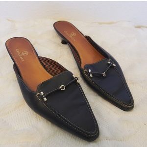 Cole Haan Leather Mule Kitten Heel...size 8.5